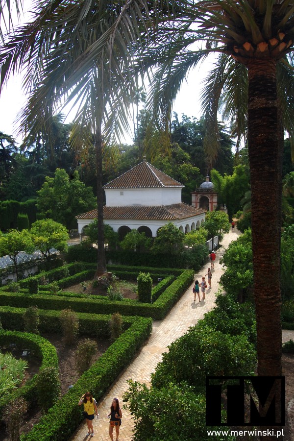 Ogrody przy pałacu Real Alcázar