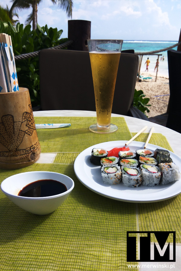 Sushi i piwo w Akumal Bay Resort TUI