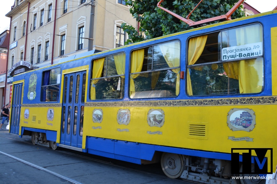 Zabytkowy tramwaj w Kijowie