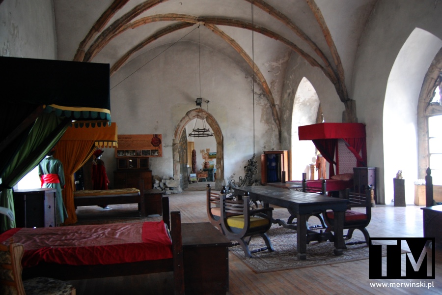 Wnętrze dolnośląskiego zamku Grodziec