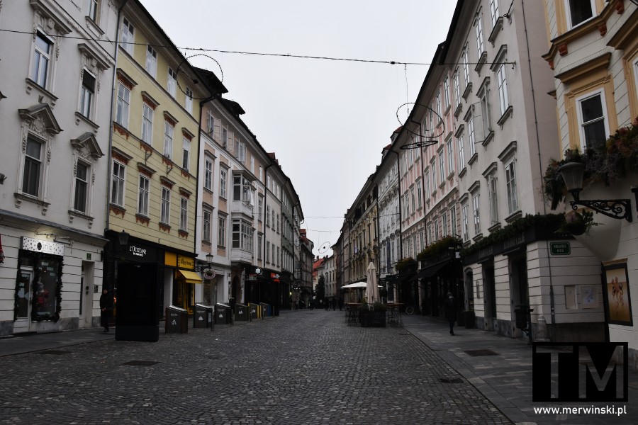 Uliczka starego miasta w Lublanie