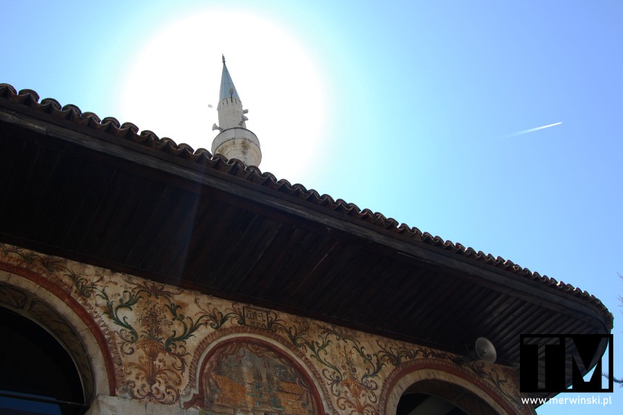 Detale meczetu Ethema Beja w Albanii w Tiranie