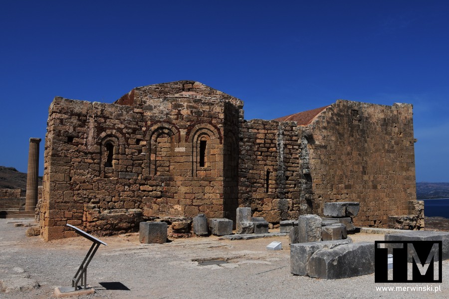 Kościół na Akropolu w Lindos