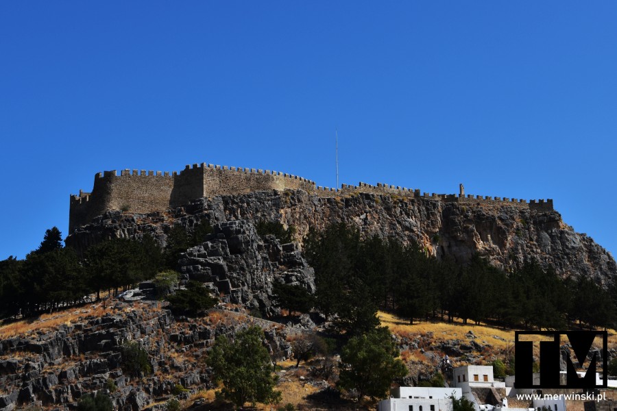 Mury Akropolu - zwiedzanie Lindos