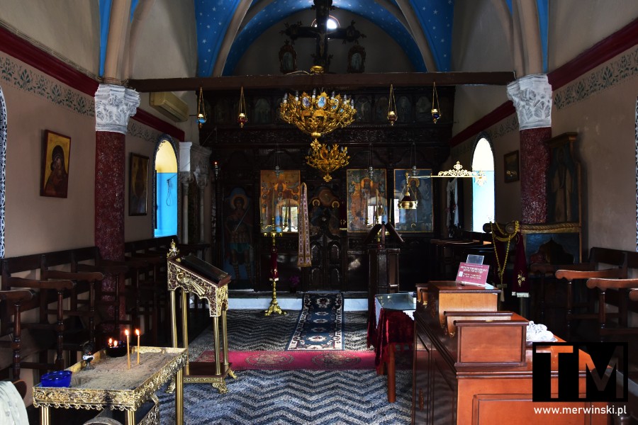 Wnętrze klasztoru Panagia Kalopetra