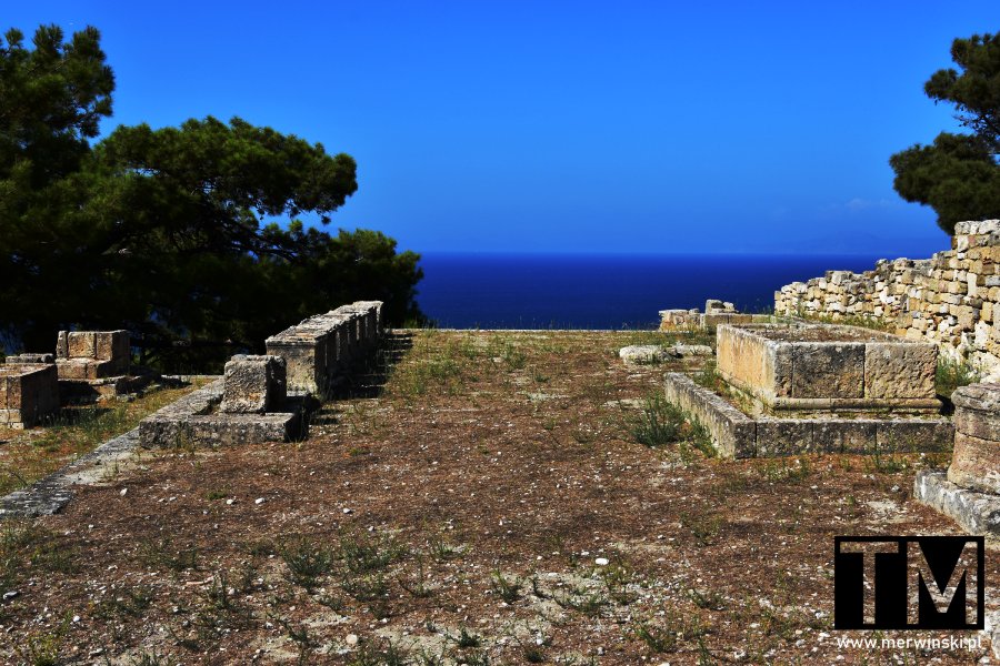 Fragmenty starożytnych ruin Kamejros (Kamirus) na Rodos