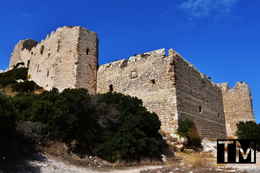 Zamek Kritinia - mury i wieże obronne