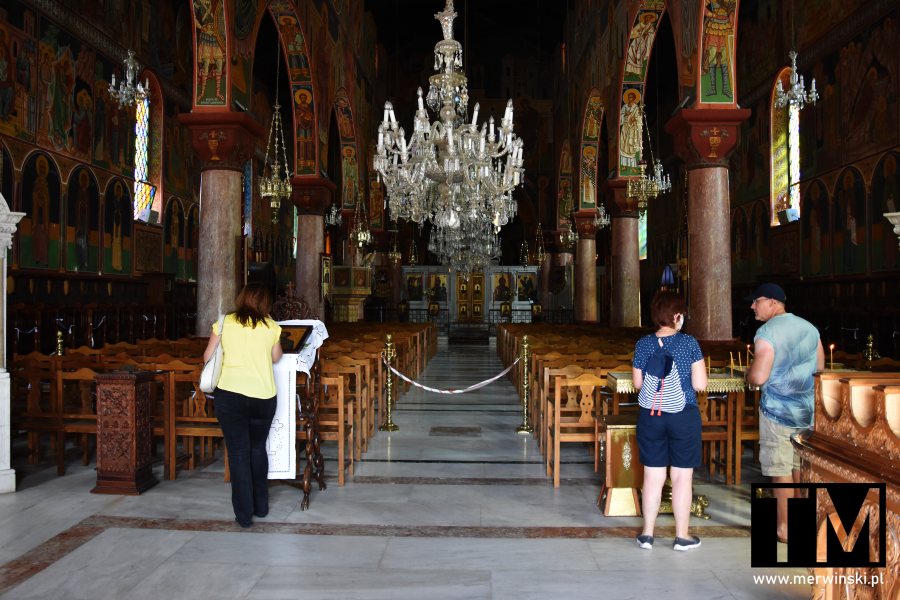 Wnętrze kościoła Zwiastowania w Rodos na wyspie Rodos