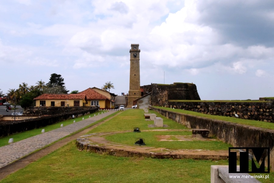 Wieża zegarowa w forcie Galle, Sri Lanka