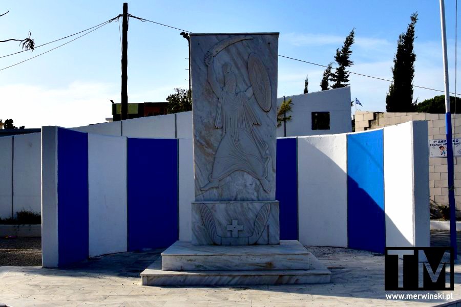 Płaskorzeźba Michała Archanioła w Archangelos na wyspie Rodos