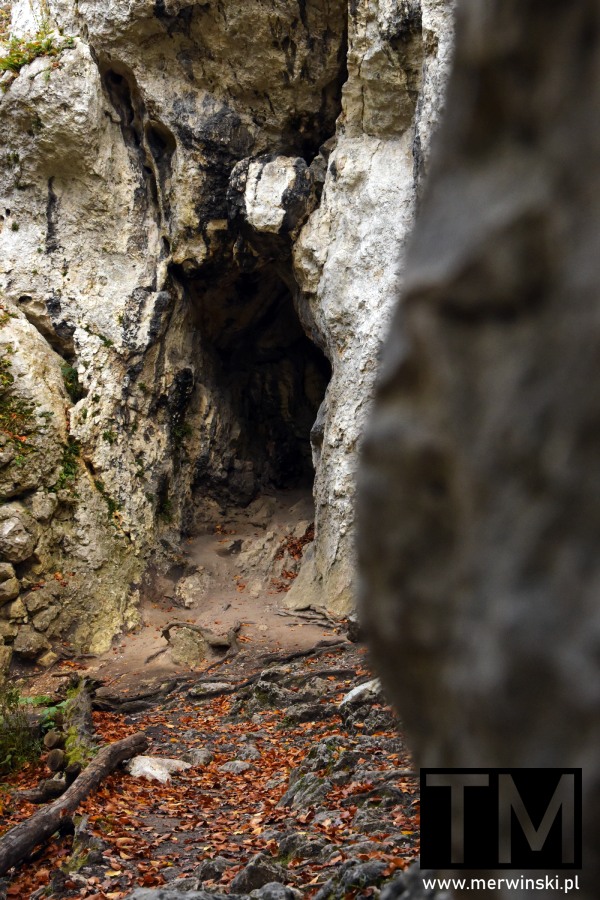 Skały i jaskinia w Sokolich Górach