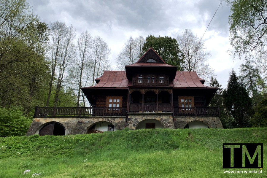 Drewniany góralski dom w Wiśle