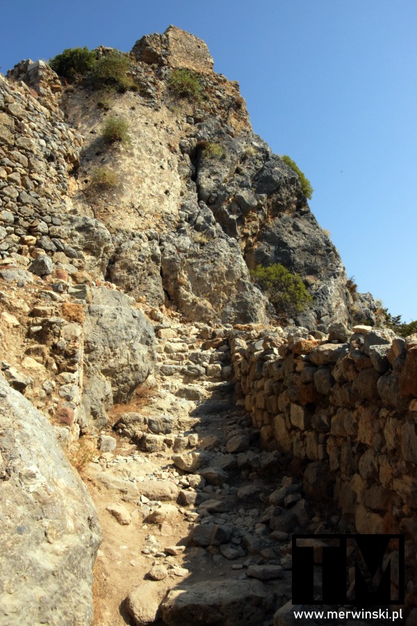Schody w zamku Palio Pyli na Kos