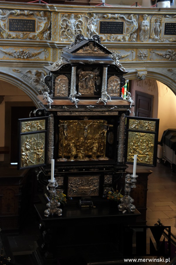 Ołtarz w kaplicy zamku Frederiksborg w Danii