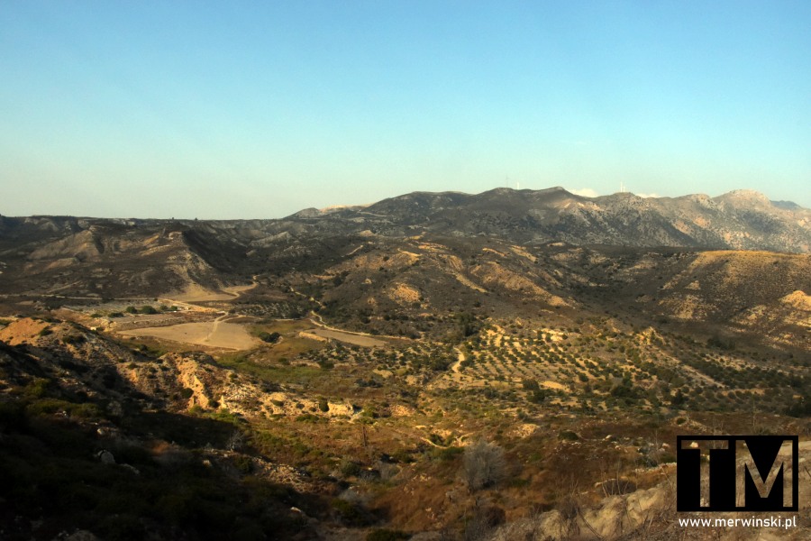Widok na góry wyspy Kos z zamku Antimachia