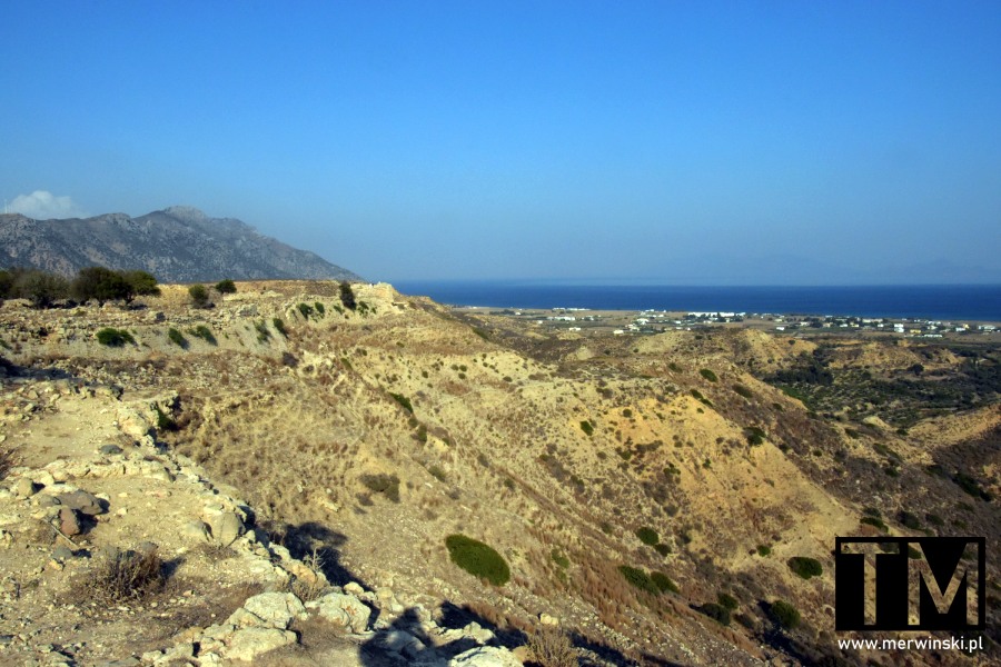 Widok na wybrzeże wyspy Kos z zamku Antimachia
