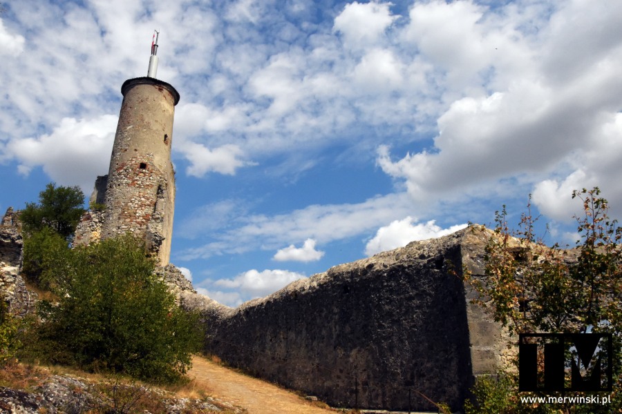 Wieża zamku Falkenstein w Austrii Dolnej