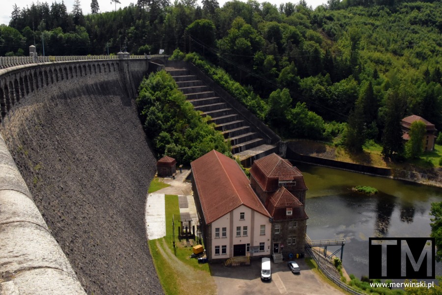 Zapora Pilchowice na rzece Bóbr (Dolny Śląsk)