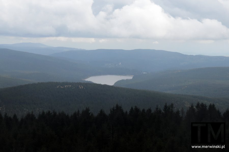 Widok z góry Jizery w Czechach