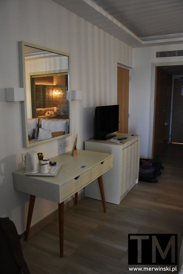 Wyposażenie pokoju hotelu Atlantica Kolymbia na Rodos (Grecja)