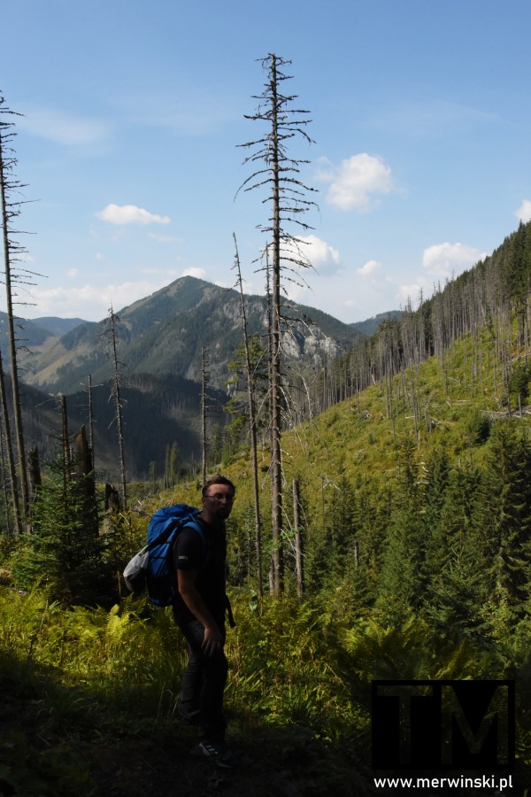 Tomasz Merwiński w Przełęczy Iwaniackiej (Tatry)
