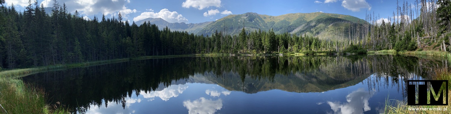 Widok panoramiczny na Smreczyński Staw