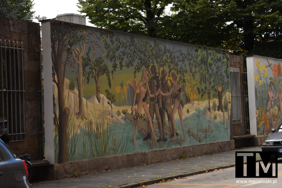 Mural na terenie Lukki