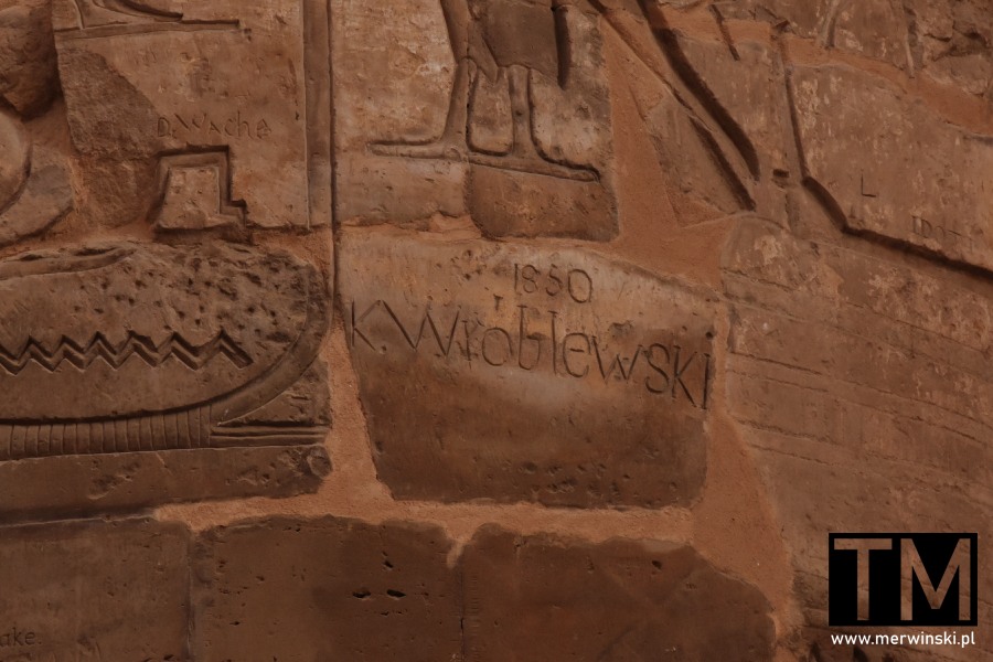1850 K. Wróblewski w Karnaku (Zespół świątyń Karnak Egipt)