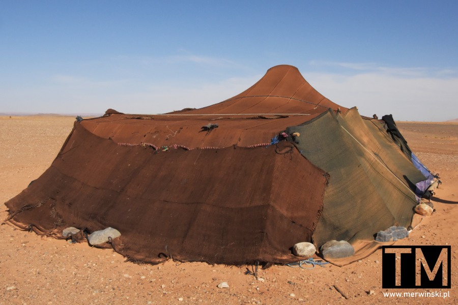 Maroko Sahara Erg Chebbi: berberyjski namiot nomadów