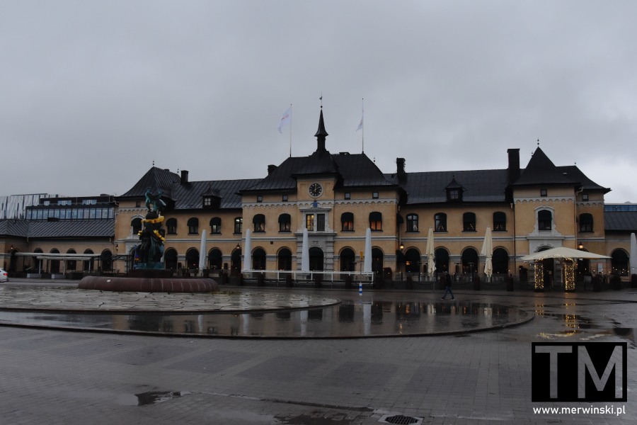 Dworzec kolejowy Uppsala Szwecja