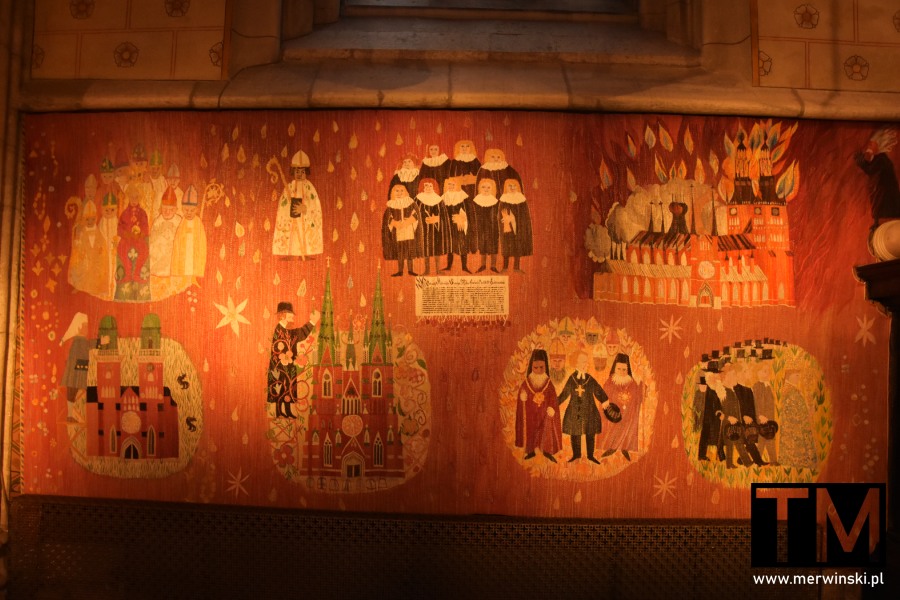 Szwecja Uppsala katedra: malowidła historyczne