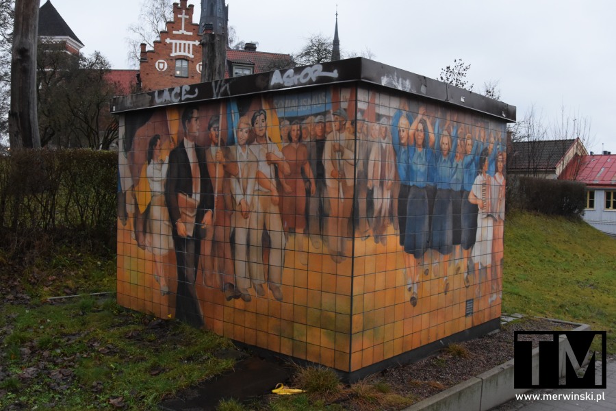 Uppsala co zobaczyć: mural Berlin