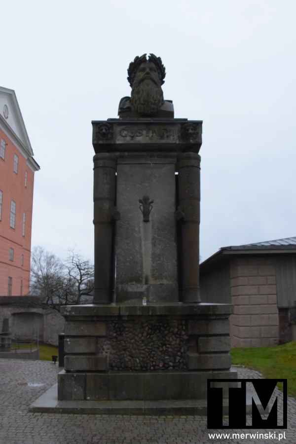 Uppsala zamek: rzeźba Gustawa I Wazy