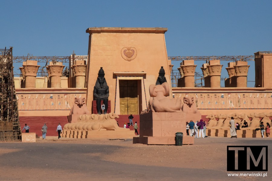 Scenografia do Asterix i Obelix Misja Kleopatra w Atlas Studio (Maroko)