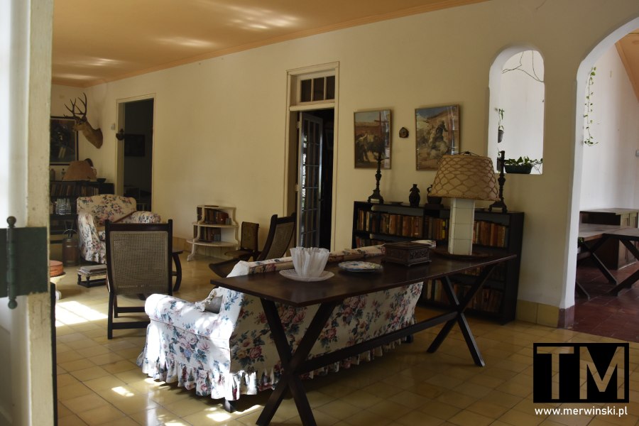 Wnętrze Finca Vigía - domu Hemingwaya
