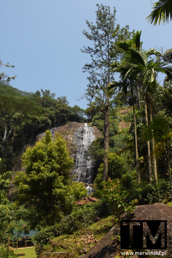 Hunnasgiriya Falls wodospad na Cejlonie