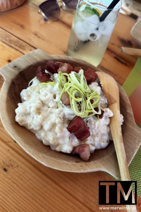 Terchova restauracje - bryndzowe haluszki