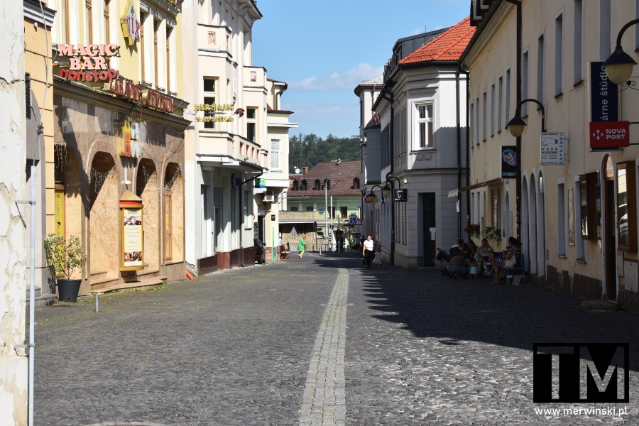 Miejska uliczka centrum Żyliny w Słowacji