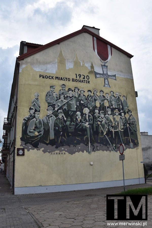 Mural żołnierzy - Płock atrakcje