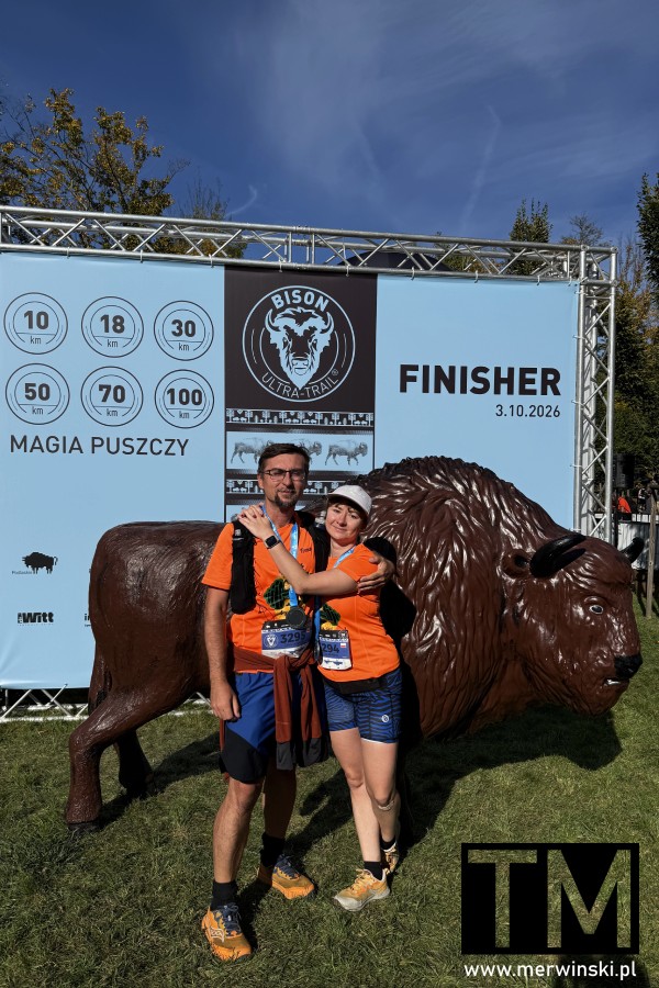 Agnieszka i Tomasz Merwińscy na Bison Ultra Trail