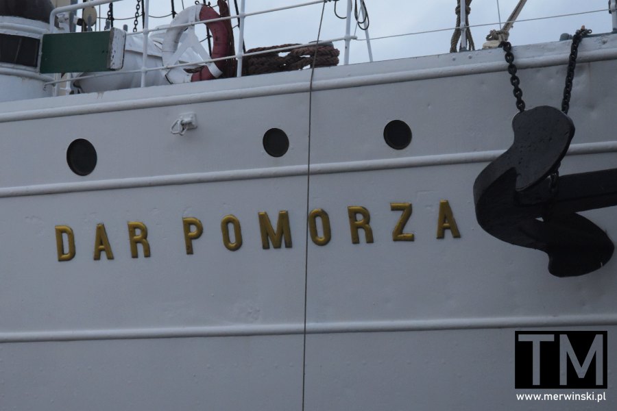 Dar Pomorza w Gdyni zimą